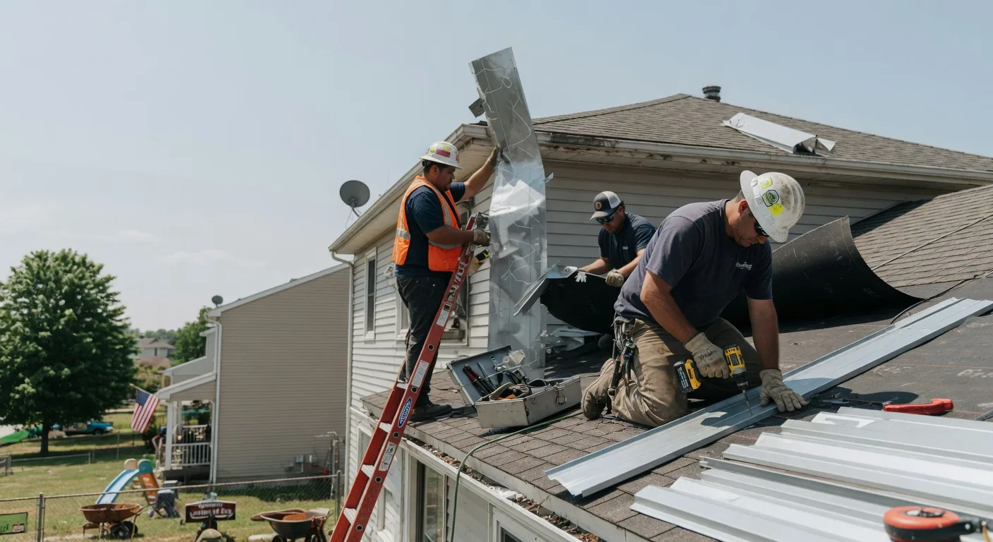 Storm Damage Metal Roof Repair in Salineville, OH